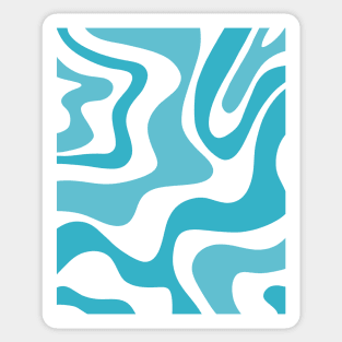 liquid pattern - light blue Sticker